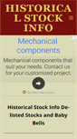 Mobile Screenshot of historicalstockinfo.com